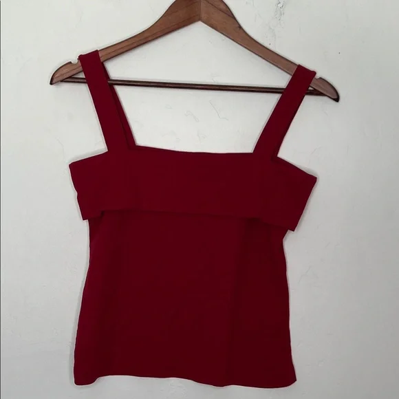 Vintage Anchor Blue Red Square Neck Tank Top Y2K Retro Size Large - Picture 3 of 4
